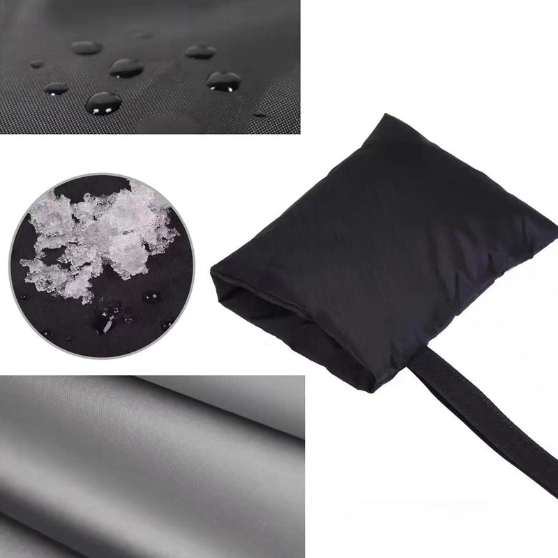 Jashem Outdoor Faucet Covers for Winter 3 Packs Hose Bib Protector Spout Cover Garden 8.7" x 7" x 2", Outside Spigot Pipe Freeze Protection Cover Insulated Tap Pouch (large) - Image 4